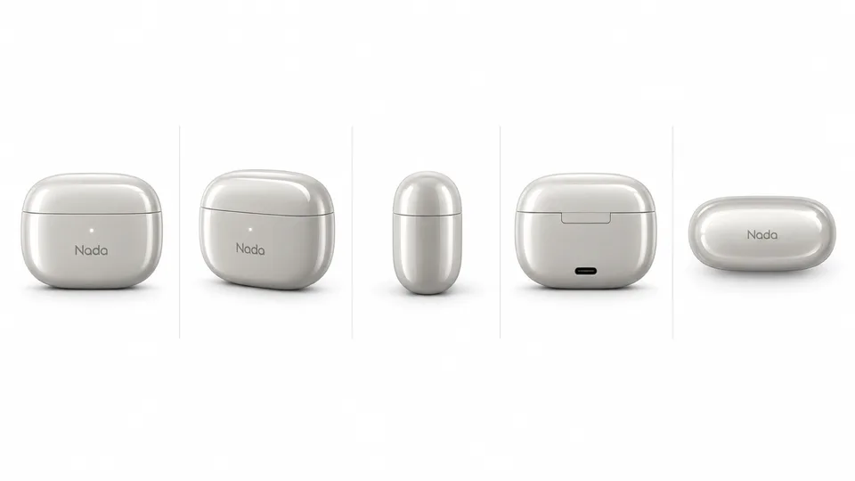 Lima tampak {{product}} {{brand_name}} dalam satu baris: depan, tiga perempat, samping, belakang, atas, skala dan cahaya